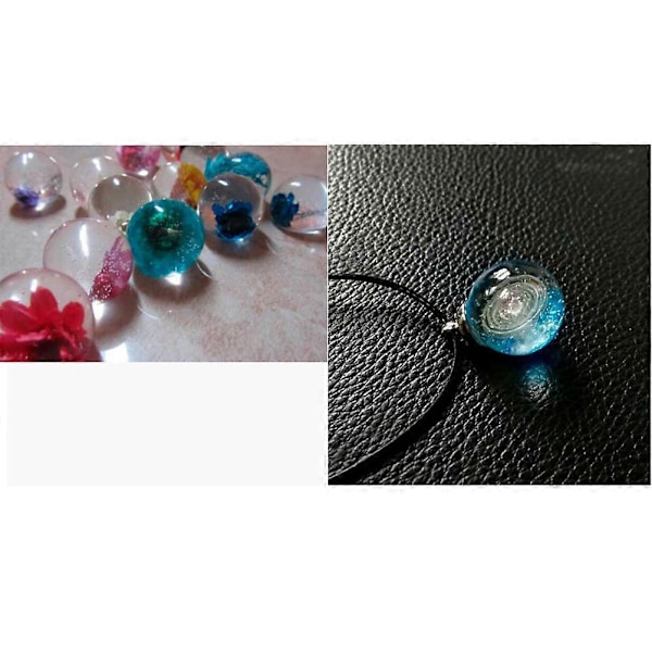 9 stk. DIY Krystal Epoxy Silikoneforme Sfærisk Design Mini Stjerneklare Stjernebold Silikoneforme til DIY Håndværk