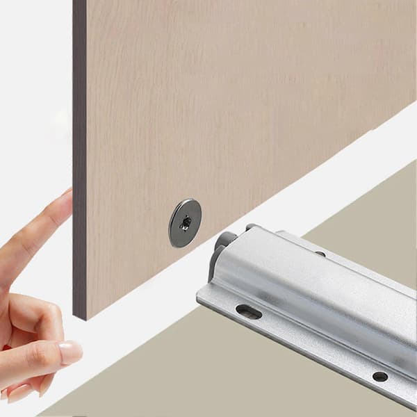 Magnetiske tryk-åbn låse Anti-rust skabshardware Skuffe tryk-åbn system til skab