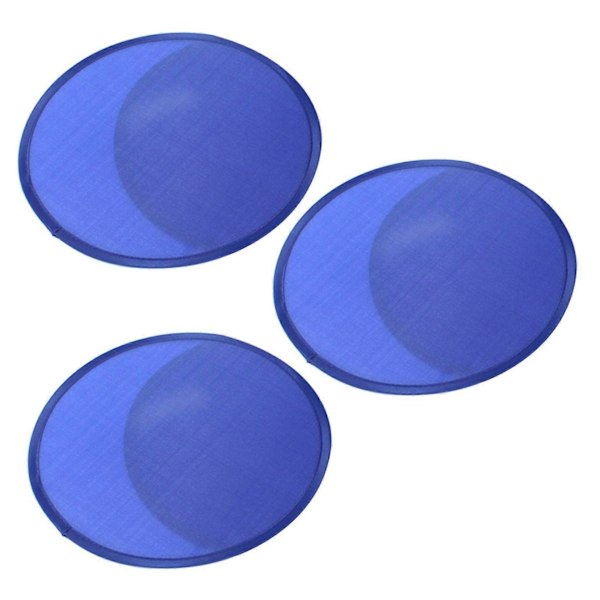 3x Foldbar Rund Blæser - Blå