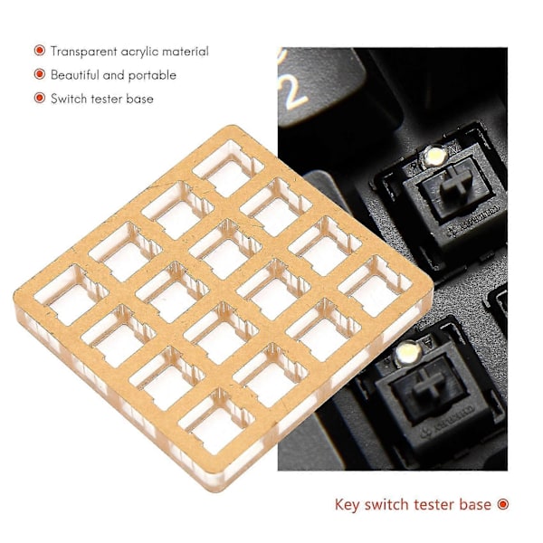 16 Tasters Akryl Brytertester Base Testeverktøy For Cherry For Gateron Zealio For Kailh Box Brytere