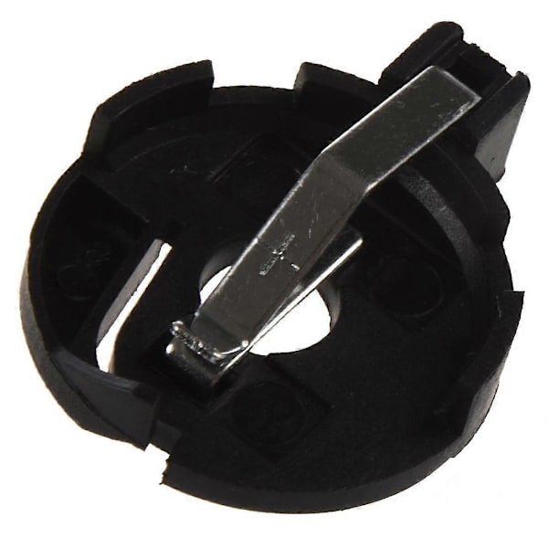 Cr2016 2025 2032 Knapcelle Batteriholder Sokkel Sort 10 Stk