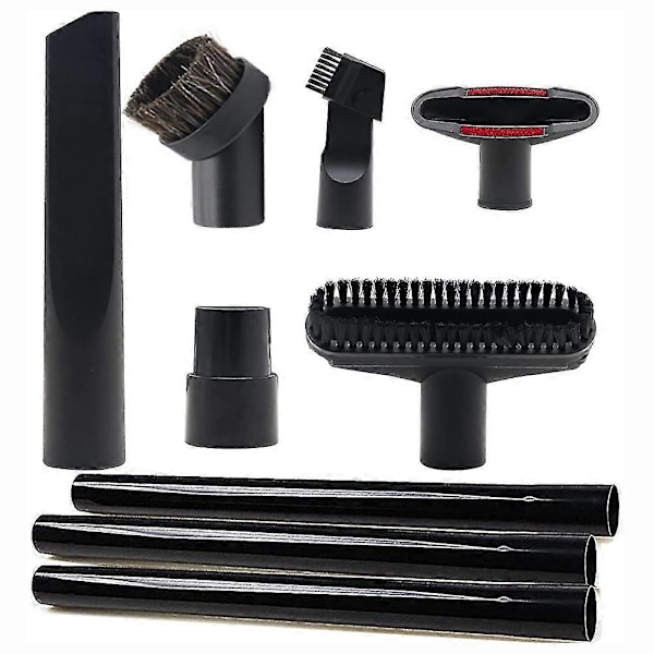 9 kpl Lisäosat Sopivat Lisätarvikkeille 1 1/4 tuumaa - 3 kpl Imurin Jatkovarsi, 32mm & 35mm Imuri