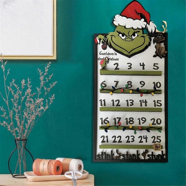 Julekalender Skrivebord Tredekorasjon