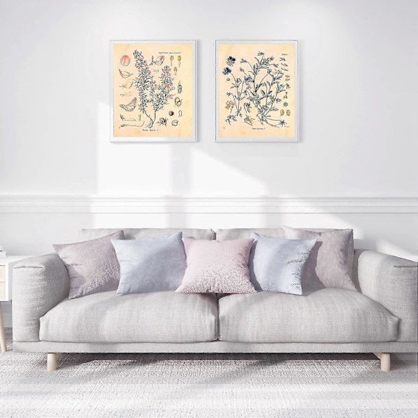3 st Blomsterväv Gobeläng Väggbonad Vildblomma Växt Floral Gobeläng Diagram Liten Gobeläng För Sovrum