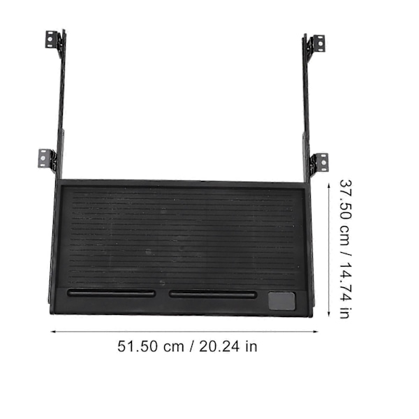 1 Set Kontors Tangentbordsbricka Under Skrivbord Utdragbar Tangentbordsbricka Bekväm Tangentbordslåda med Glidskenor