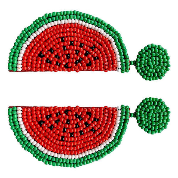 1 Par Stilfulla Vattenmelon Örhängen Fruktformade Örhängen Dam Smycken
