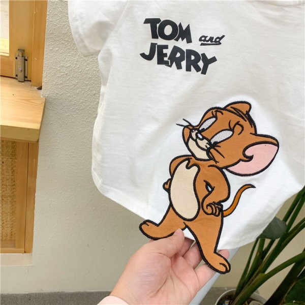 Disney Tigger Nalle Puh Kortärmad T-shirt för pojkar och flickor i bomull light grey 120cm