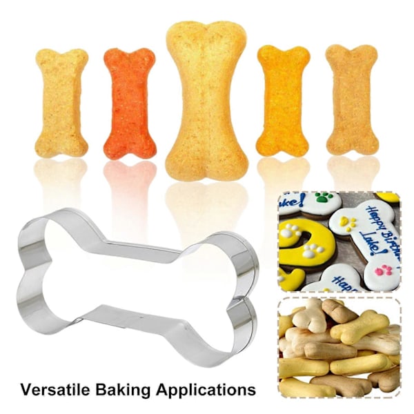 Benformade kakformar i rostfritt stål, livsmedelsgodkända, diskmaskinssäkra, non-stick metall fondant kex skärform köksbakningsverktyg