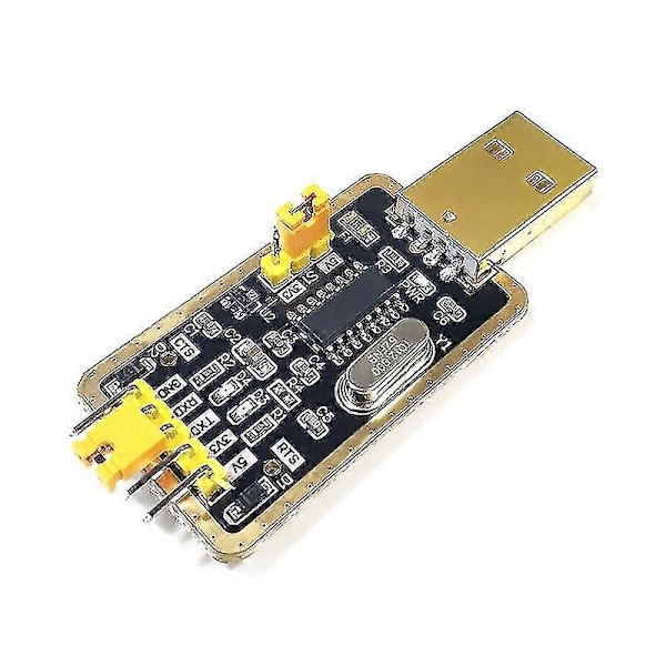 3kpl Ch340g Rs232 Usb Ttl-muunninmoduuli Uart Sarjaportti Stc Dowanloader Ohjelmoija Brush Upg