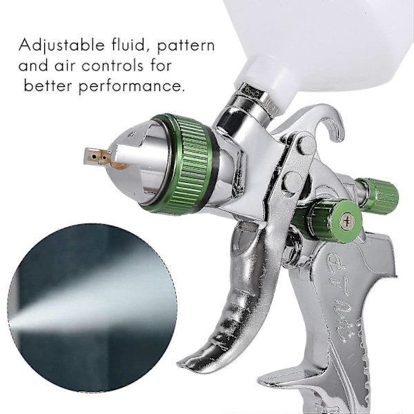 Hvlp 600ml 1.4/1.7mm Suutin Painovoimainen Pneumaattinen Maaliruisku Auton Korjaustyökalu Maalaussarja