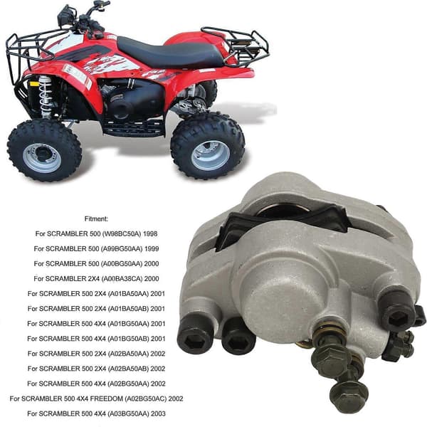 Bakre Bremsekaliper Robust Stabil Slitesterk Bremsekalipermontering Erstatning for Polaris Scrambler 500