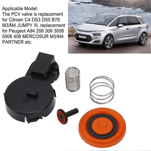 5 stk. PCV Ventil Dæk Membran 9688939180 Udskiftning til Citroen C4 DS3 DS5 B78 M3 M4 JUMPY III