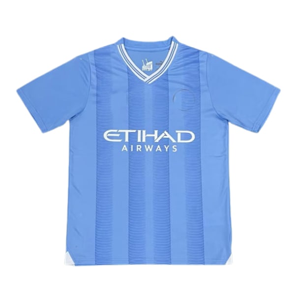 23-24 Manchester City träningsdräkt i hemmatröja kortärmad tröja T-shirt Beckham NO.7 XL