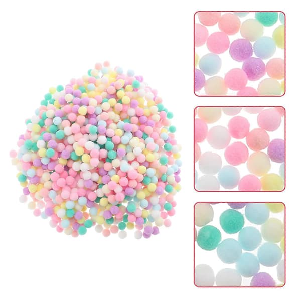1 pose farverige tøj DIY fluffy bolde hat dekorative fuzzy bolde DIY materialer