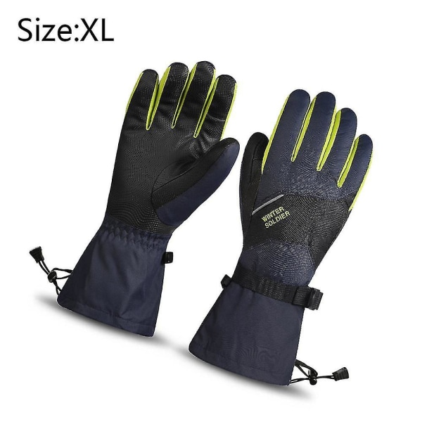 Vandtætte Ski- og Snehandsker, 3m New Sherry Vinter Varme Touch Screen Skihandsker XL