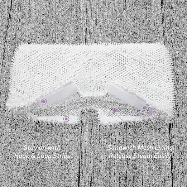 4-pack S3500 Mikrofiber Moppdynor för Shark Steam Pocket S2901 S3501