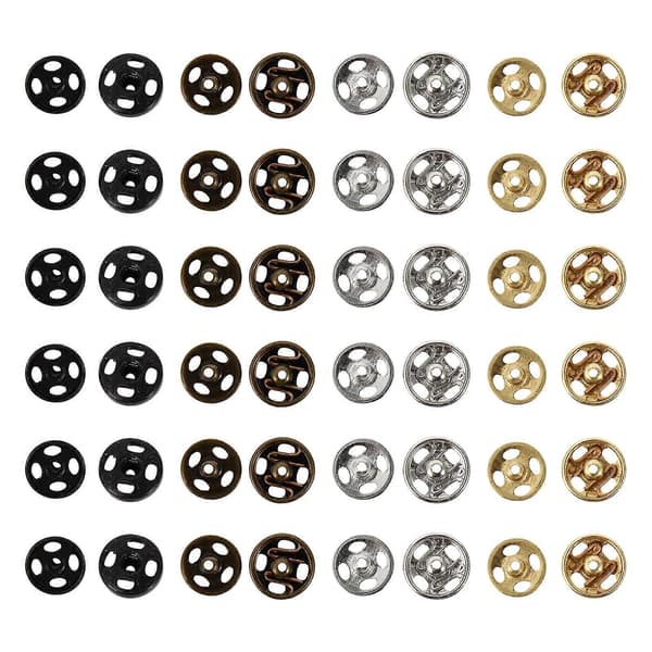 40 stk. Metal Trykknapper Retro Trykknapper Stud Fastener Knap Læder Trykknap Jeans Trykknapper