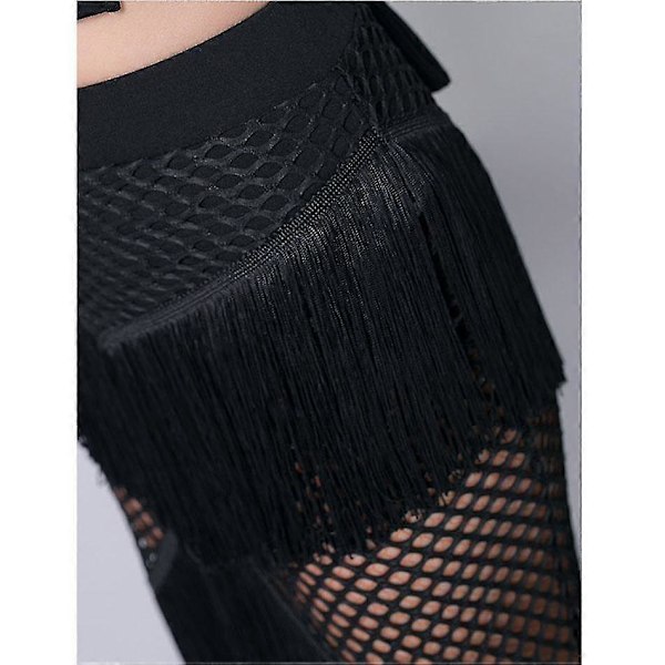 Hapsuinen Latinalaistanssimekko, Naisten Tupsu Latinalaistanssihame black3 M