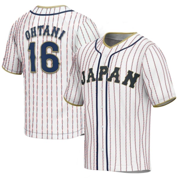 2023 World Baseball Jersey OHTANI#16 Jersey träningsoverall white 3XL