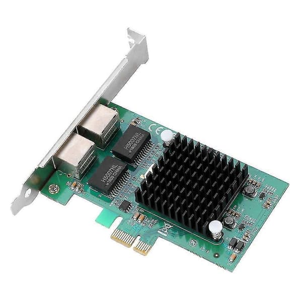 För Intel 82575 Pci-e X1 2-port Gigabit Ethernet Server Adapter Nätverkskort För PC