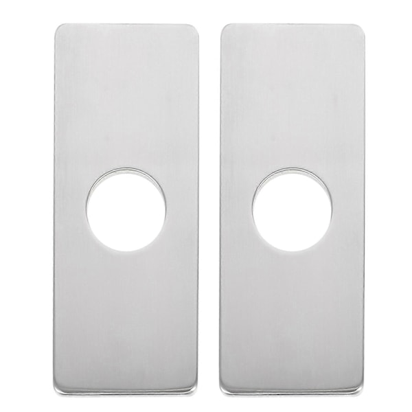 2 stk. Enkelt Hull Kranplate 4 Tommers Vaskehullsdeksel Rustfritt Stål Plate