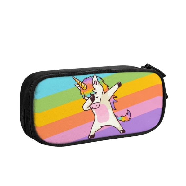 Vacker Rainbow Unicorn Meteor Kawaii Case med stor kapacitet style 02