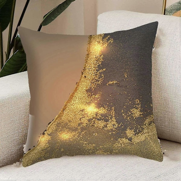 4 stk. Nordisk Ins Stil Supermyk Klassisk Gullforgylt Putetrekk Sofa Seng Sidebord Firkantet Pute Hjem Dekor