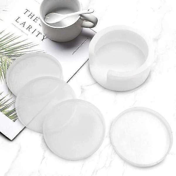 Coaster Resinforme Coaster Silikoneforme Til Epoxy Resin Med Opbevaringsboks Form Coasterforme Til R