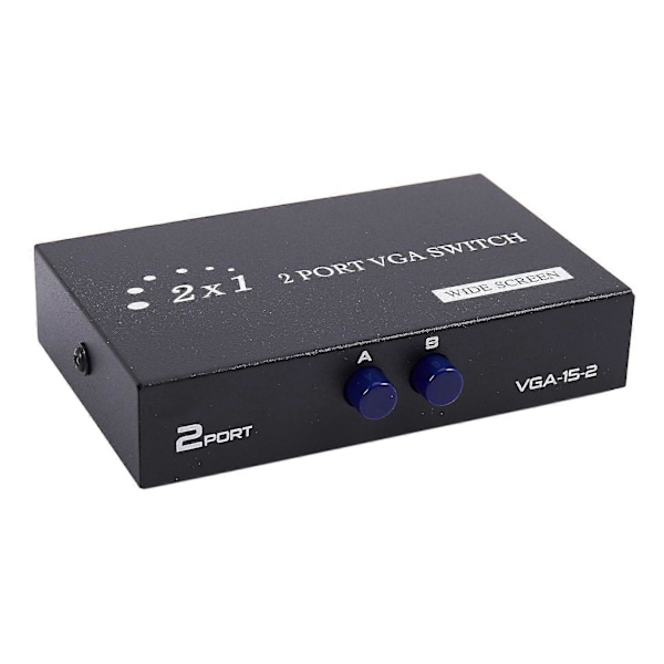 2x 1920x1440 Vga Switch 2-inn-1-ut 2 Port Delingsbryter Splitter Boks