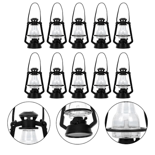 10 st Mini Kök Fotogenlampa Fairy House Retro Lampa Dekorationer DIY Hantverk Prydnader