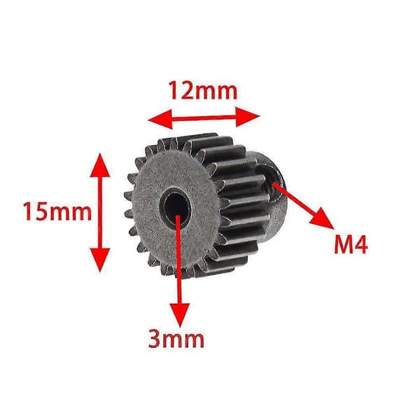 Motor Pinion Til 104001 1/10 Rc Bil Opgraderingsdele Tilbehør