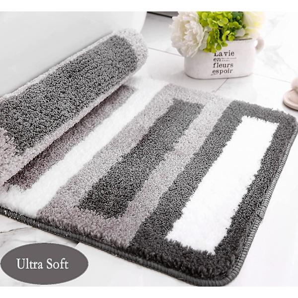 Tflycqbathroom Matta Halkfri Badmatta för Badkar, Dusch och Badrumsgolv Vattenabsorberande Mjuk Mikrofiber Badrumsmatta Maskintvätt/tork Badrumsmatta B