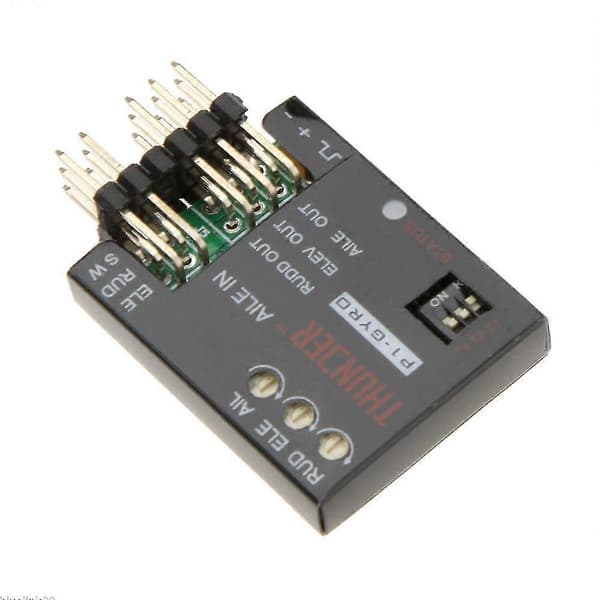 P1-gyro 3-akset Flight Controller Stabilisator System Gyro For Fixed Flying Wing Svart