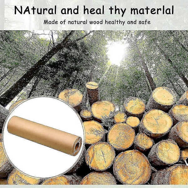 Kraft Omslagspapper Rullar Presentförpackning Återvunnet Naturpapper Rullar För Hantverk, Post, Förpackning