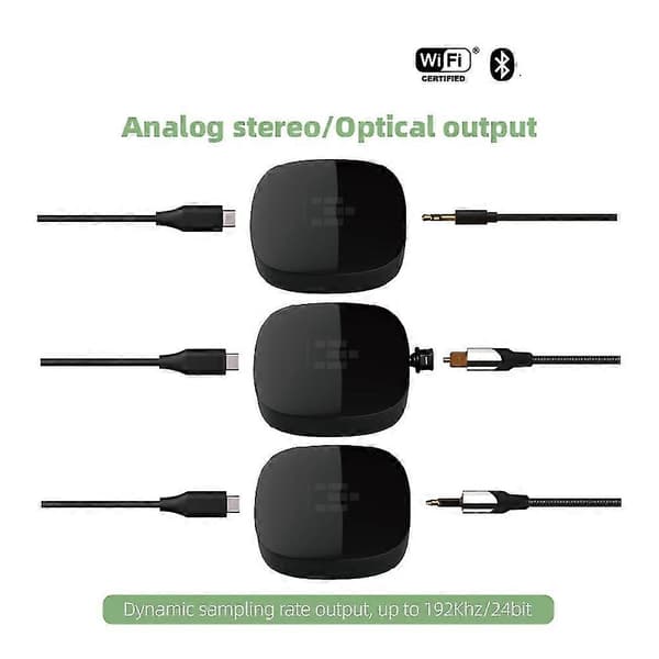 Trådlös Wifi 2 4g/5g & Bluetooth 5.0 Ljudmottagare Musikspelare Multi Room Push System Stöder A