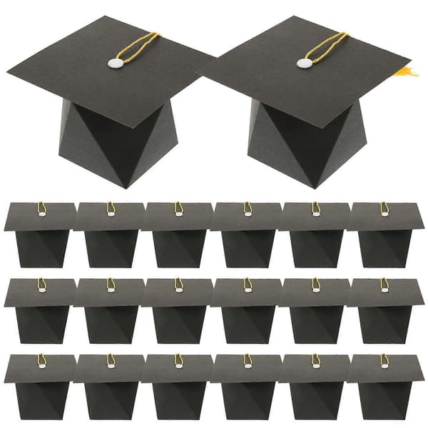 50 st Examenspresentaskar Doktorshattformade Presentaskar Examensgodis Söta Kexaskar
