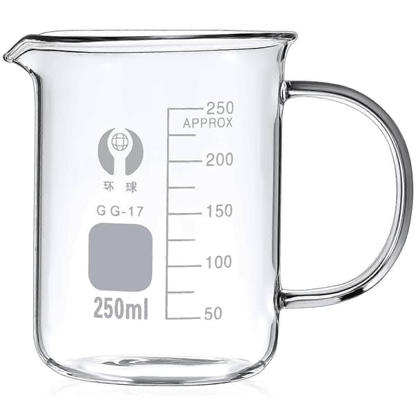 Beaker Kopp Glass Målebeger Koffein Beaker Kopp Beaker Kaffekopp Kjemi Kopp Vitenskapsgaver