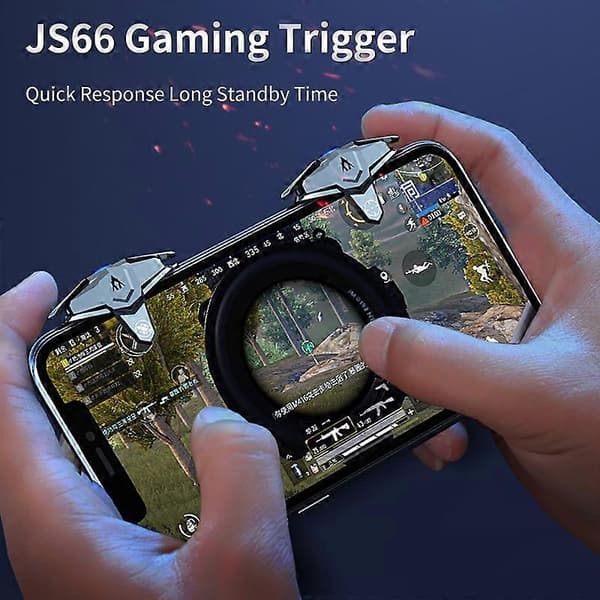 1 Par JS66 Gaming Trigger Hurtig Respons Lang Standbytid Universal Videospil Ekstern Telefon Gaming Gamepad til iPhone