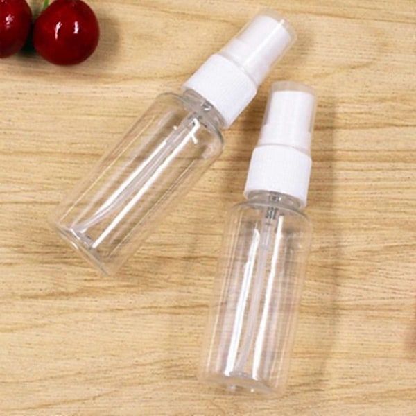 30 ml:n suihkepullo, tiivis, läpinäkyvä muovinen pieni uudelleentäytettävä nestesäiliö emulsioille