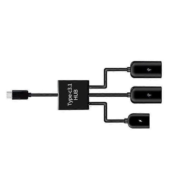 Konverter Ledning Plug Play Stabil Transmission PVC Type-C til USB Adapter Kabel til Telefon