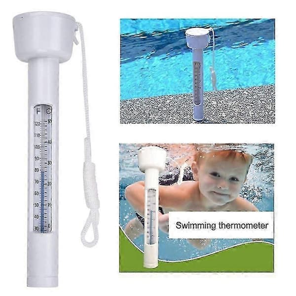 2 st Flytande Pooltermometer Termometrar Med Stöttåligt Rep För Alla Pooler, Spa, Badtunnor
