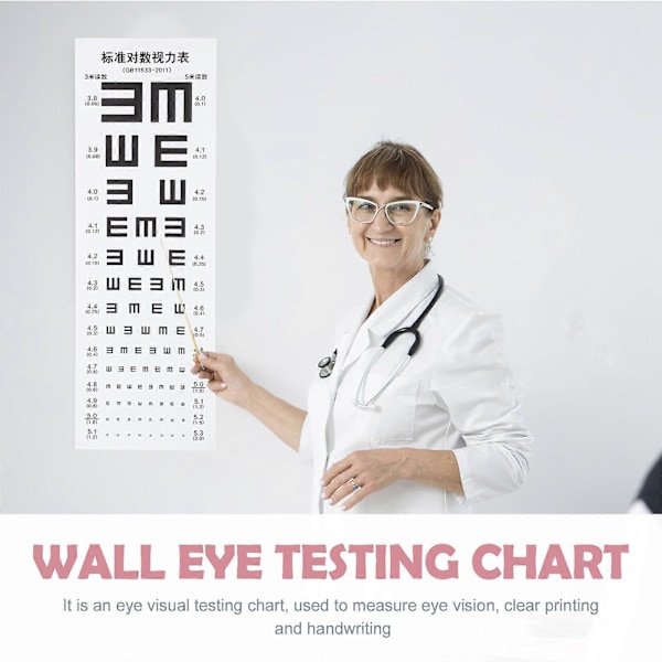 Standard Øyeoversikt Vanntett Klar Visuell Testoversikt for Hjemmeskole
