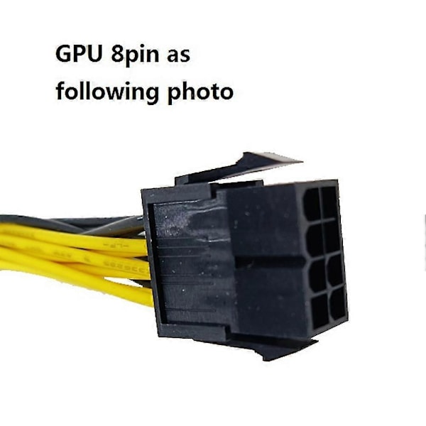 CPU 8-pin til 2x8-pin (6+2) Grafikkort til Miner Dobbelt PCI-e PCIe 8-pin Strømforsyningssplitterkabel Co