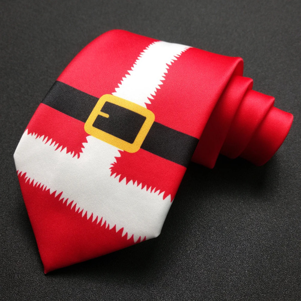 EASTEPIC Slipsar med klassiskt print Fashionabla herrslipsar Färgglada slipsar för män Julfest kvalitetstillbehör jultomten style 9