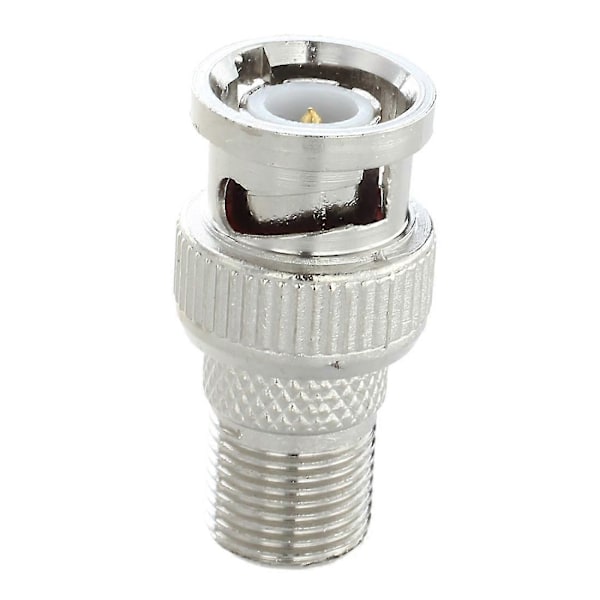 10 stk. Bnc Hanstik Til F Hun Jack Adapter Coax Konnektor Kobling Cctv Kamera