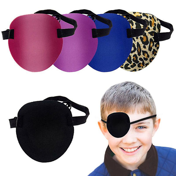 Säädettävä monokulaarinen tarra kovera silmätarra merirosvo cosplay black