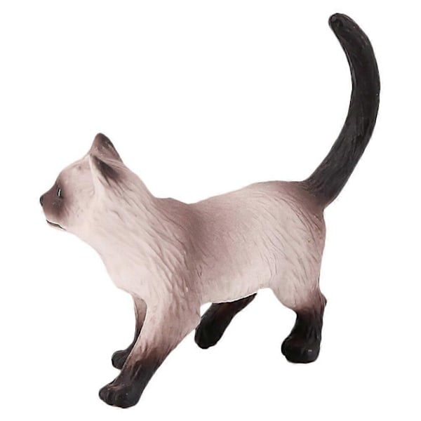 Plast Siamese Kat Model Børn Pædagogisk Kat Model Siamese Kat Kognitiv Model
