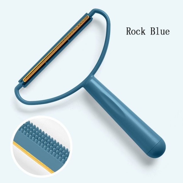 Kläder hårbollskrapa bärbar manuell rengöring av hårbollar blue