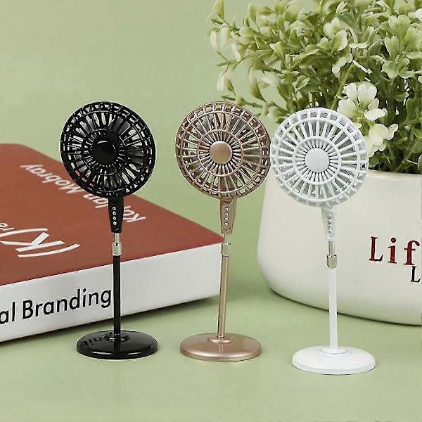 1:12 Dockhus Mini Metallfläkt Modeller För Dockhustillbehör,b