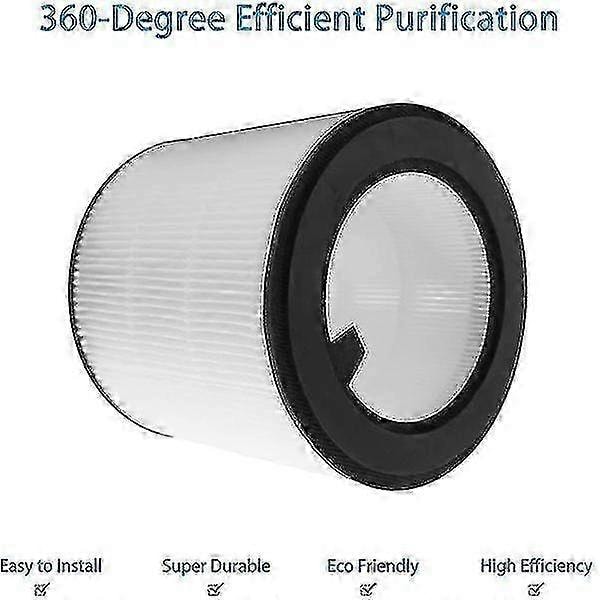 True Hepa Luftrenarfilter Kompatibelt med Philips Ac0820/30 Ac0820/10 Ac0830/10 Ac0819/10 (800-serien) Luftrenare Ersättningsfilter Fy0194/30 s